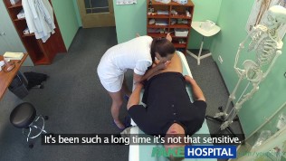 FakeHospital Hot brunette nurse gives patient some sexual healing