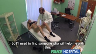 FakeHospital Single blonde welcomes doctors thick cock and skilled tongue during examination