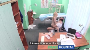 FakeHospital Skinny blonde takes doctors advice